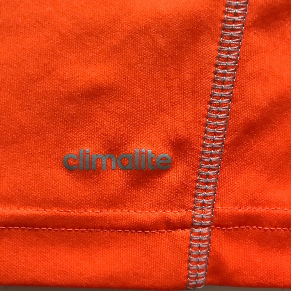 ADIDAS Orange & Grey Short Sleeve Running Shirt! S - Picture 5 of 6